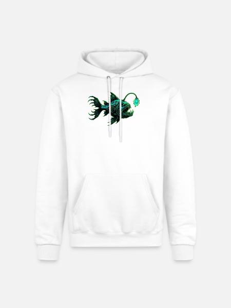 Ocean Depths Art - Champion Unisex Powerblend Hoodie - white