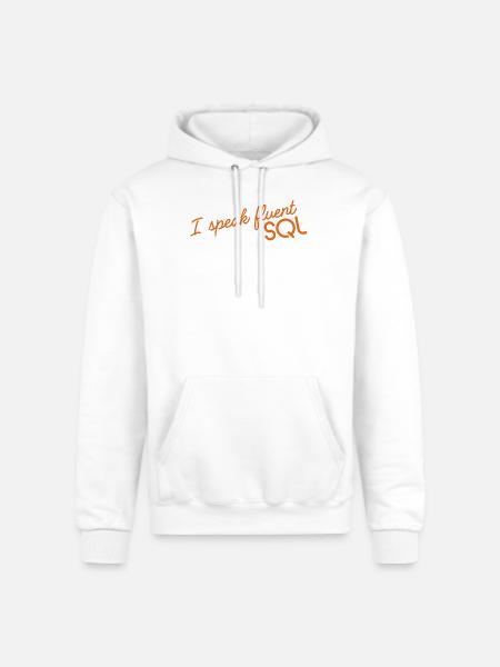 I_speak_fluent_SQL2 - Champion Unisex Powerblend Hoodie - white