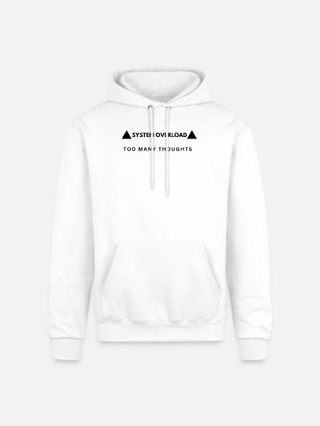 System Overload Aesthetic Streetwear - Champion Unisex Powerblend Hoodie - white