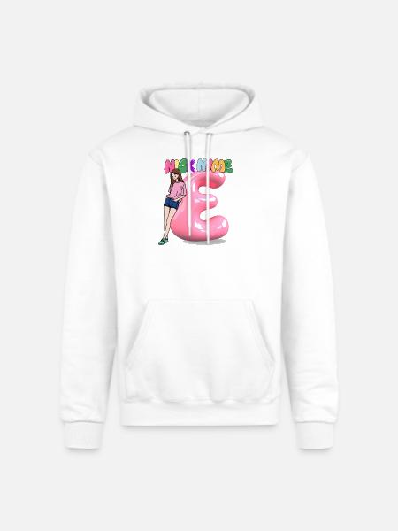 Nick Name E - Champion Unisex Powerblend Hoodie - white