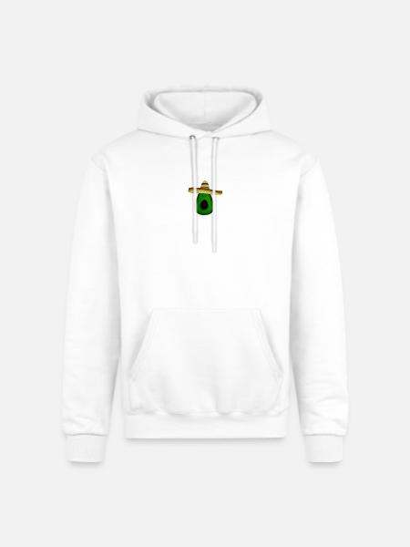 Mexican avocado with sombrero - Champion Unisex Powerblend Hoodie - white