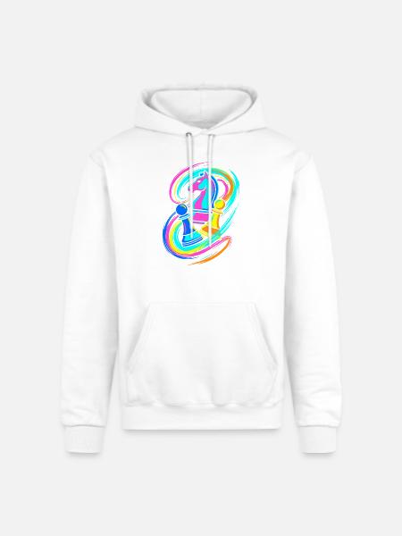 Chess Pieces - Champion Unisex Powerblend Hoodie - white