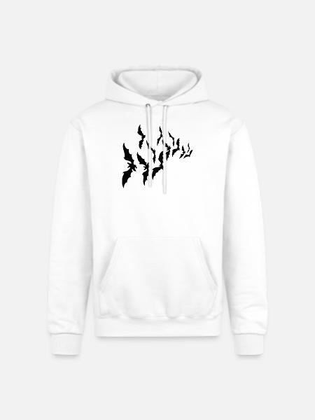 Bats - Champion Unisex Powerblend Hoodie - white