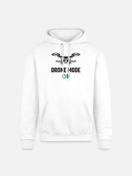 Drone Mode: On - Champion Unisex Powerblend Hoodie - white