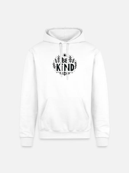 be kind - Champion Unisex Powerblend Hoodie - white