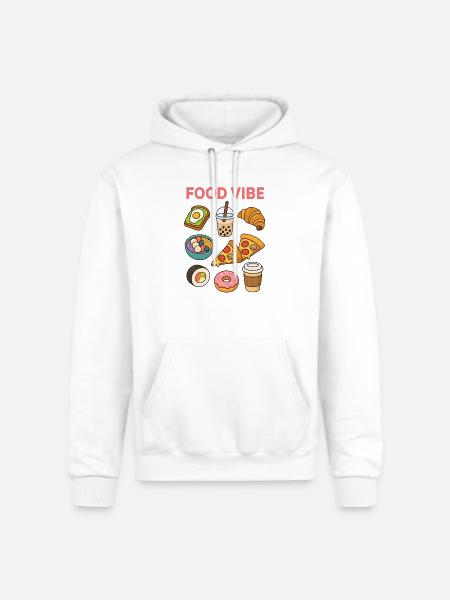 Food vibe - Champion Unisex Powerblend Hoodie - white