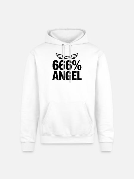 666% Angel - Champion Unisex Powerblend Hoodie - white