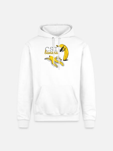 CSI BANANA - banana kill - Champion Unisex Powerblend Hoodie - white