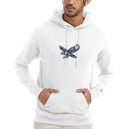 Silver Blue Jay Dive - Champion Unisex Powerblend Hoodie