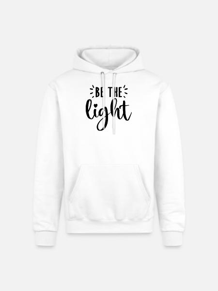 Be The Light - Champion Unisex Powerblend Hoodie - white