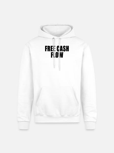 Free Cash Flow - Champion Unisex Powerblend Hoodie - white