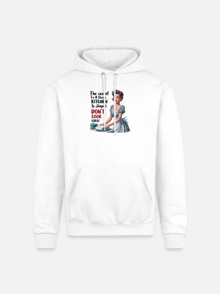 Clean Kitchen Secret - Champion Unisex Powerblend Hoodie - white