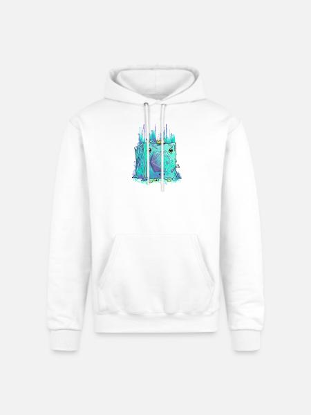 Cubie Pie - Champion Unisex Powerblend Hoodie - white