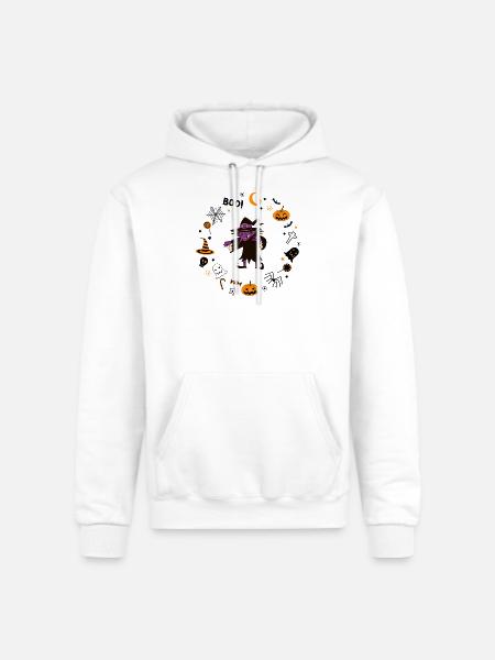 Halloween Witch - Champion Unisex Powerblend Hoodie - white