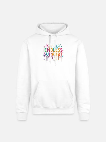 support - Champion Unisex Powerblend Hoodie - white