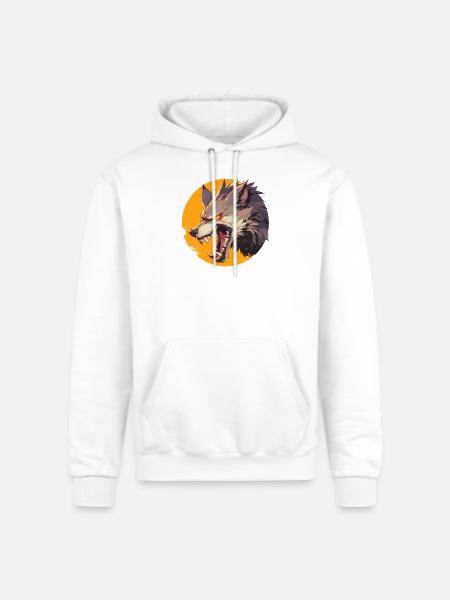 Werewolf Halloween - Champion Unisex Powerblend Hoodie - white