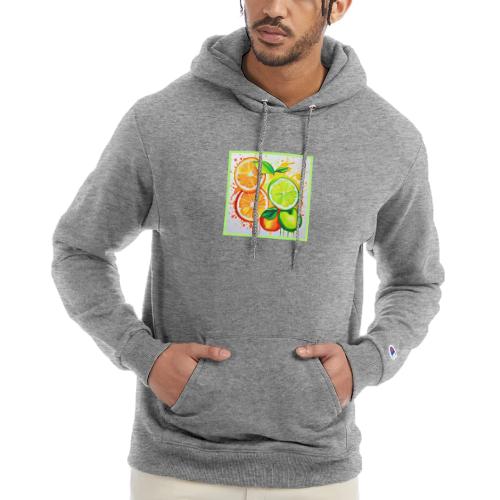 Neon Chaos Liquid Color Explosion - Champion Unisex Powerblend Hoodie