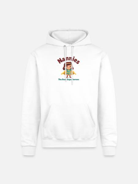 Nannies The Real Superheroes3 - Champion Unisex Powerblend Hoodie - white