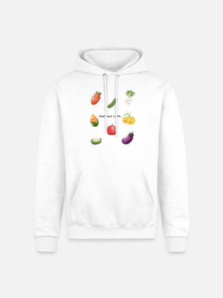 Vegetable_Lover - Champion Unisex Powerblend Hoodie - white