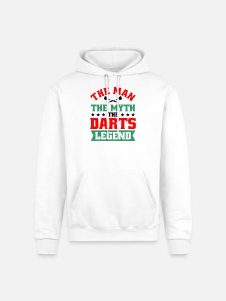 Darts Dart Player - Champion Unisex Powerblend Hoodie - white