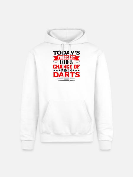Darts Dart Player - Champion Unisex Powerblend Hoodie - white