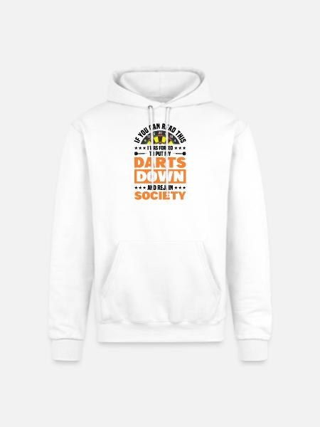 Darts Dart Player - Champion Unisex Powerblend Hoodie - white