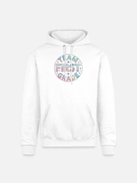 Team First Grade Back To School - Champion Unisex Powerblend Hoodie - white