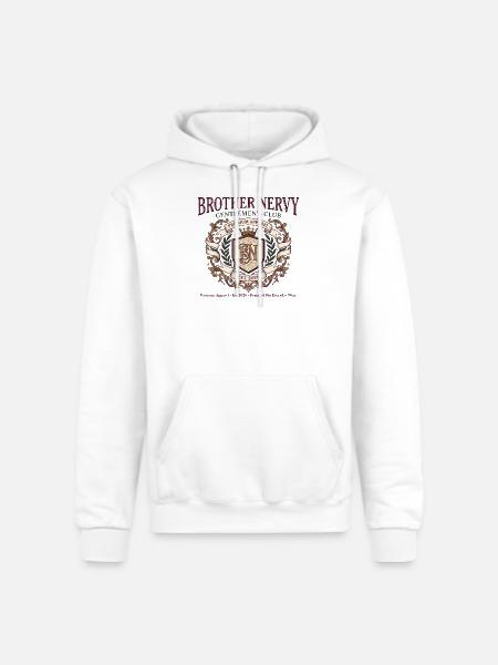 Brother Nervy Gentlemen's Club - Champion Unisex Powerblend Hoodie - white