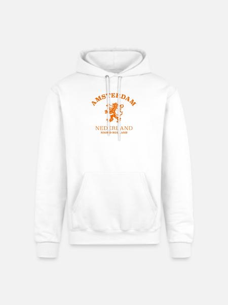 AMSTERDAM Netherlands - Champion Unisex Powerblend Hoodie - white