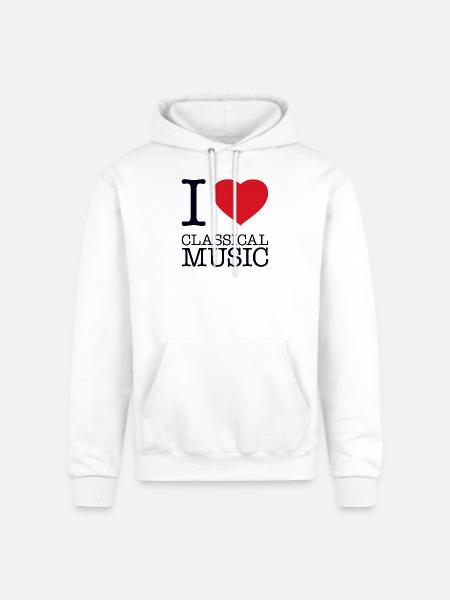 I LOVE CLASSICAL MUSIC - Champion Unisex Powerblend Hoodie - white