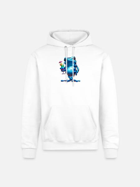Poison dart frog - Champion Unisex Powerblend Hoodie - white