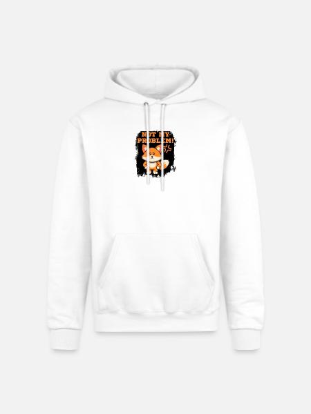 Not My Problem Fox - Champion Unisex Powerblend Hoodie - white