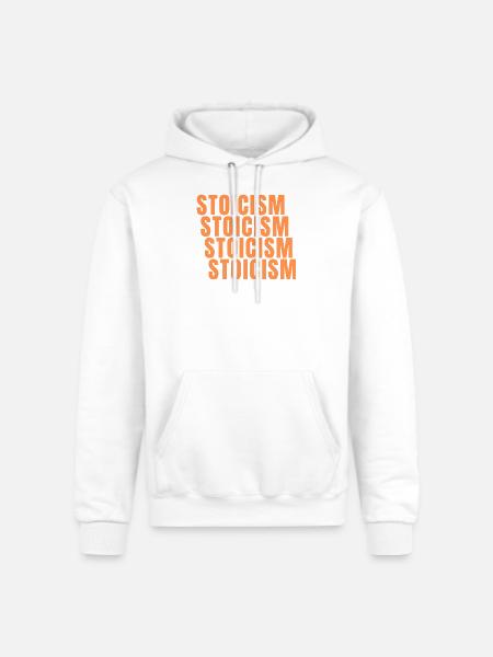Stoicism : The Strength of Simplicity - Champion Unisex Powerblend Hoodie - white