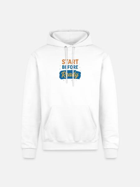 Start Before Ready - Champion Unisex Powerblend Hoodie - white