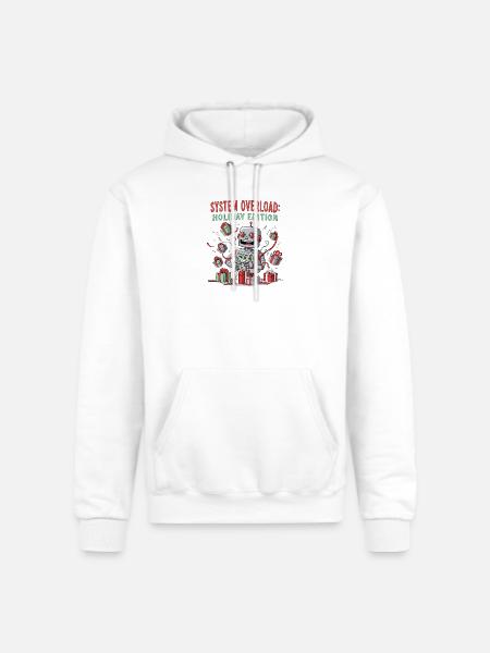 System Overload Holiday - Champion Unisex Powerblend Hoodie - white