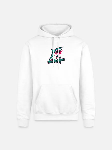 Professional Shark Bait. Unpaid! - Champion Unisex Powerblend Hoodie - white