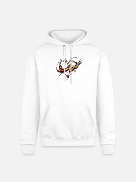 Golden Arabic Calligraphy - Love - Champion Unisex Powerblend Hoodie - white