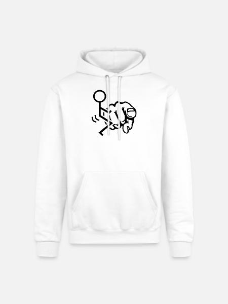 Fuck You - Champion Unisex Powerblend Hoodie - white