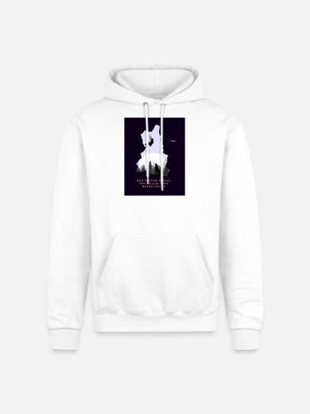 Motivation - Champion Unisex Powerblend Hoodie - white