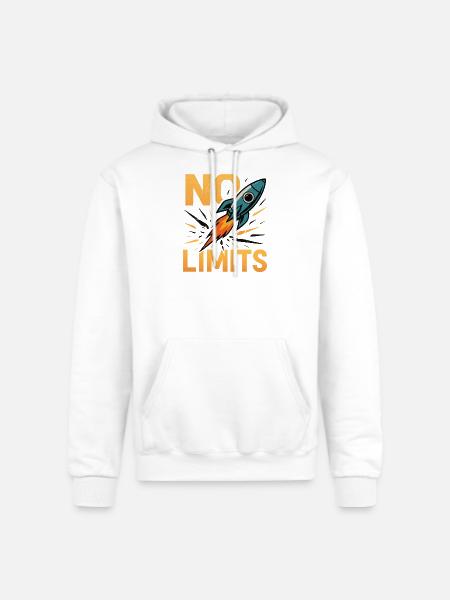 No Limits - Champion Unisex Powerblend Hoodie - white