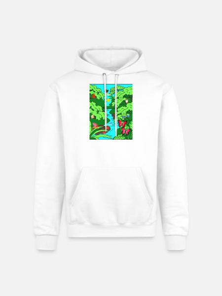 SCARLET SABLE - Champion Unisex Powerblend Hoodie - white