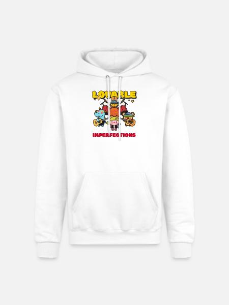 Lovable Imperfections Rock Band - Champion Unisex Powerblend Hoodie - white