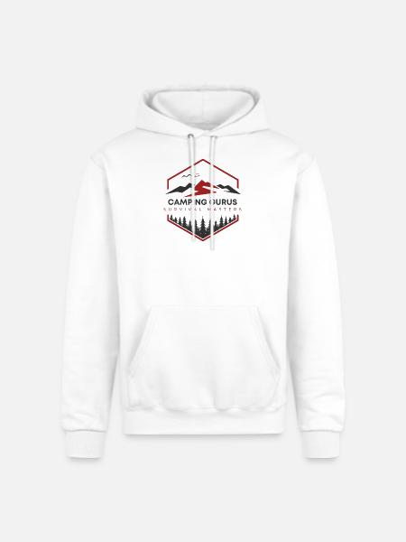 Camping Gurus Survival Masters - Champion Unisex Powerblend Hoodie - white