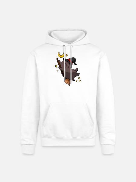 Cute Kittens The Broom - Champion Unisex Powerblend Hoodie - white