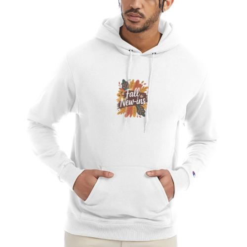 Fall New-Ins Autumn Leaves Acorn Seasonal Outfit - Champion Unisex Powerblend Hoodie