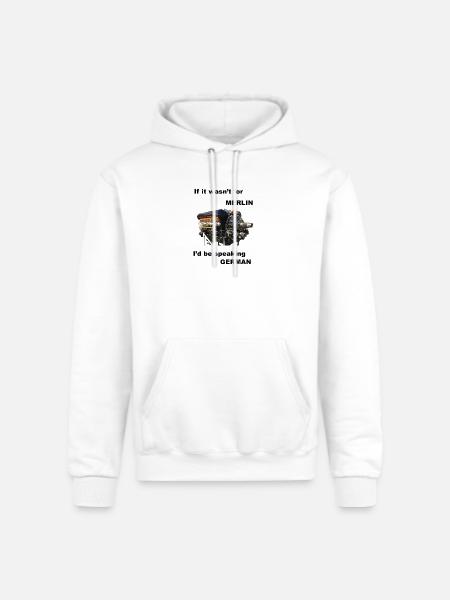Ode to Rolls Royce Merlin Engine - Champion Unisex Powerblend Hoodie - white