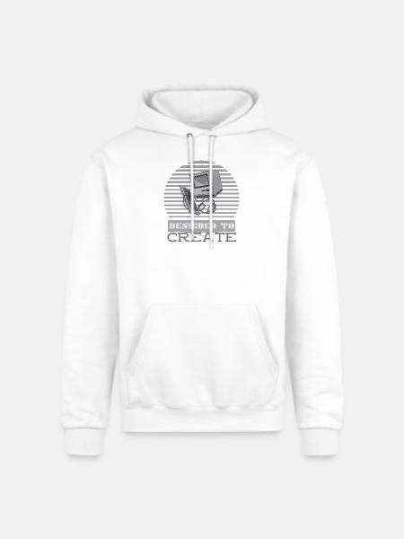 Designed To Create - Champion Unisex Powerblend Hoodie - white