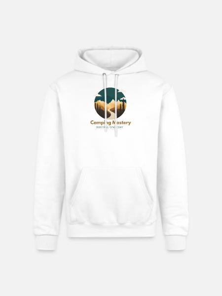 Camping Mastery Survival Symphony - Champion Unisex Powerblend Hoodie - white