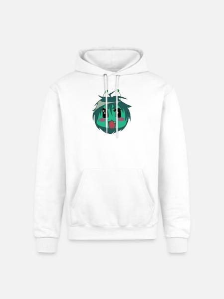 Cute alien anime style - Champion Unisex Powerblend Hoodie - white