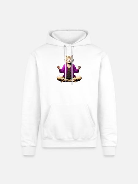 Yogi the Cat - Champion Unisex Powerblend Hoodie - white